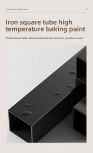 Silla de sofá de leche gruesa individual, gabinete de lujo ligero, sala de estar/balcón, sofá de ocio, silla perezosa de estilo de mediados de siglo, silla relajante - Product Image 6