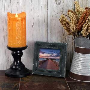 Cadre photo miniature compact pour présentoir de bureau ou comptoir, en bois massif et métal brossé, avec <span class=keywords><strong>message</strong></span> de marque gravé - Product Image 2