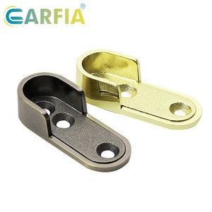 Soportes de Extremo para Barra de Armario Ovalada <span class=keywords><strong>Garfia</strong></span>, Soportes para Barra de Armario, Enchufe para Riel, Aleación de Zinc - Product Image 4