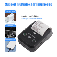Printer Mini Portabel USB BT Nirkabel dengan Garansi Dua Tahun, Printer Thermal Struk 58mm untuk Luar Ruangan
