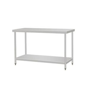 VICTORY KITCHEN VCT 0.8mm Thickness 201 Stainless Steel factory Working Table/<b>Bench</b> with round legs - Product Image 4