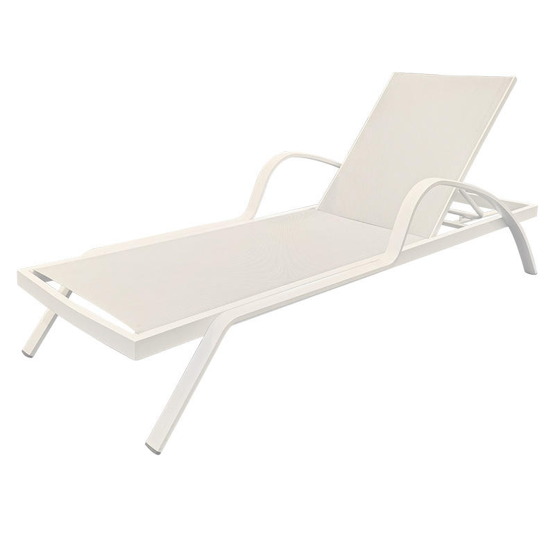 Mesh recliner-white single layer