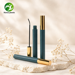 Tubi Vuoti per Mascara di Lusso in Teal Opaco con Tappo Metallico e Scovolino Curvo, Contenitori Cosmetici all'Ingrosso per Brand di Makeup - Product Image 2