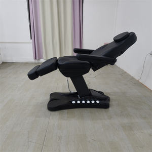 Toko kecantikan 3 motor meja pijat hitam, tempat tidur Spa Salon wajah klinik gigi listrik kontrol kaki Modern - Product Image 4