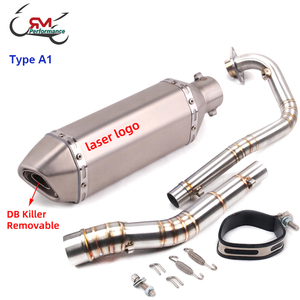 Sistema de Escape completo para motocicleta <span class=keywords><strong>Yamaha</strong></span>, silenciador modificado con tubo de enlace delantero DB Killer, para Y15ZR Y15 EXCITER 150 - Product Image 2