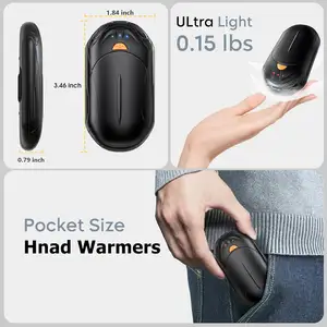 Aaoyun Customize Winter Portable Pocket Car Style Mini Type-c Electric Rechargeable 6000Mah Power Bank Hand Warmer