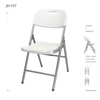 Chaises pliantes de jardin extérieur en plastique bon marché chaise en plastique de fête chaises pliantes