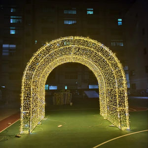 Túnel <span class=keywords><strong>de</strong></span> Luces LED Gigante 3D para Exteriores, Decoración Navideña para Entrada <span class=keywords><strong>de</strong></span> Vehículos, Arco, IP65 Impermeable, Exhibición para Calles - Product Image 1