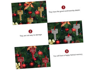 2023 personnalisé nouvelle <span class=keywords><strong>maison</strong></span> <span class=keywords><strong>en</strong></span> <span class=keywords><strong>bois</strong></span> ornements <span class=keywords><strong>clé</strong></span> <span class=keywords><strong>maison</strong></span> forme pendaison de crémaillère cadeau noël décoration de la <span class=keywords><strong>maison</strong></span> - Product Image 5