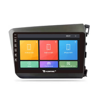 Pour Honda Civic 2012-2015 RHD 9 pouces Headunit Device Double 2 Din Octa-Core Quad Car Stereo GPS Navigation android autoradio