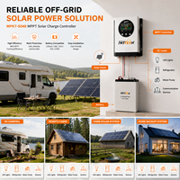 Hocheffizienter 12V 24V 36V 48V 40A 60A MPPT-Laderegler Intelligenter Solar-Laderegler für Heim-Off-Grid-Solarsysteme