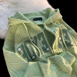 Felpe con Cappuccio OEM alla Moda con Ricamo 3D, Vestibilità Regolare in Poliestere e Cotone, Effetto Lavaggio Acido, per Uomo, Primavera - Product Image 6