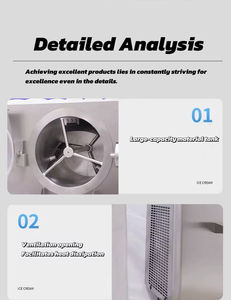 Machine à glace sur pied, congélateur discontinu 220V, haute productivité, machine à glace italienne pour boulangeries et applications fruitières - Product Image 2