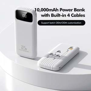 Banco de Energía Portátil de 10000 mAh con Carga Rápida, 4 Cables Integrados y Pantalla LED, en Oferta - Product Image 3