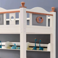 Lits superposés pour enfants en bois de haute qualité avec toboggan armoire échelle armoires enfants lits superposés Double couche lits pour enfants vente chaude