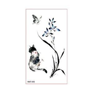 Nouveautés, grand stock disponible pour la vente en gros, ensembles d'autocollants de tatouage temporaire mats, imperméables, résistants à la transpiration, non réfléchissants - Product Image 5