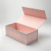Emballage en carton écologique avec logo, fermeture magnétique, boîte cadeau pliable en papier magnétique personnalisée avec logo