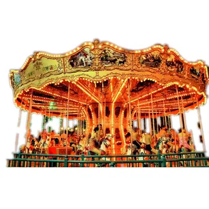 [ali Brothers]shopping Mall 36 Seats Double Deck Carousel for Sale Support Spare Parts with Best Price No 3 Carousel Ride Indoor