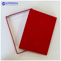 Boîte cadeau en papier artistique gravable au laser, logo personnalisé vierge pour emballage promotionnel et événements d'entreprise