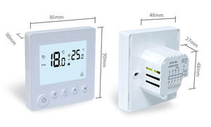 スマートホームサーモスタット電気ヒーター床下水暖房AC/HVACコントローラースチールABSオフィスビルディングジム - Product Image 2