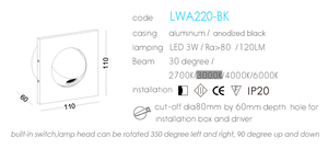 Hot Selling 3W LED Bedside Reading Light Home <strong>Bed</strong> <strong>Lamp</strong> - Product Image 3