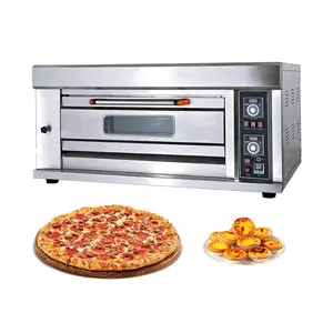 Industrie Conventionele Professionele Single Deck Saj Pizza Brood Maker Oven Gas