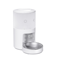 Distributeur automatique intelligent Wi-Fi pour animaux de compagnie en acier inoxydable, contrôle par application, minuterie, écran LCD, double alimentation, grande capacité – Vente chaude