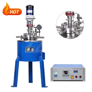 1l~10l High Pressure Glass Chemical Reactor With Discharge Valve Super Quality High Pressure Chemical Reaction Vessel