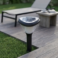 Petite lampe solaire de jardin en forme de cœur, lampe LED pour pelouse, éclairage décoratif extérieur imperméable pour chemin