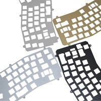 Placa de Posicionamiento para Teclado Mecánico de Precisión CNC, Fabricada en Acero Inoxidable, Aluminio y Policarbonato, con Tolerancia de 0.01-0.005mm, Color Personalizable