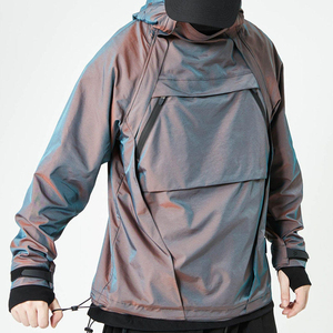 Nueva <span class=keywords><strong>Chaqueta</strong></span> Impermeable Reflectante Cortavientos para Ciclismo, Senderismo y Running - Product Image 2
