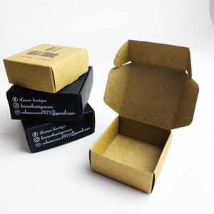 Tái Chế Handmade Vintage Trắng Kraft Craft Tông Giấy Xà Phòng Quà Tặng Đen Bao Bì Hộp Đồ Trang Sức - Product Image 5