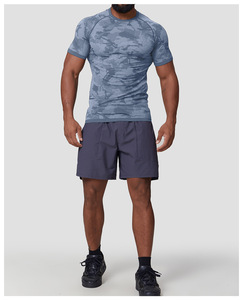 Ropa Deportiva Personalizada para Hombre, Camiseta de Entrenamiento, Cuello Redondo, Corte Ajustado, Ropa Deportiva para Gimnasio - Product Image 4
