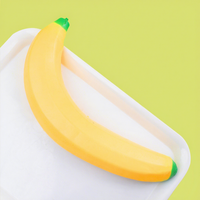 Jouet Squishy Géant Banane Mxl 45cm en TPR à Rebond Lent Anti-Stress, Cadeau Farceur pour Enfants et Adultes