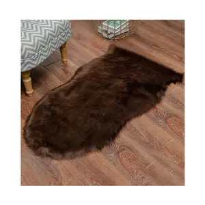 Best selling fluffy shaggy sheep skin faux fur area rug carpet