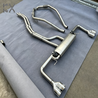 Tuyau d'échappement pour Audi SQ5 3.0T SS304 avec bouclier thermique, épaisseur 1,5 mm, finition lisse, 2 entrées, 2016-2024, garantie 3 ans