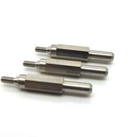 Fournisseur d'usine professionnel – Service d'usinage CNC de goujons hexagonaux filetés à double tête en acier inoxydable
