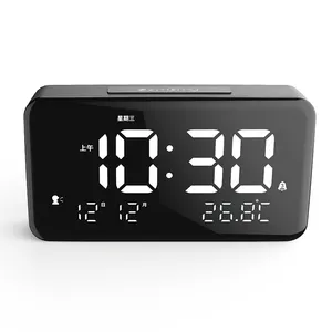 home decor Desktop Smart sand 3d Office Cheap kids small Led speaker Alarm clocks hand clock for man men