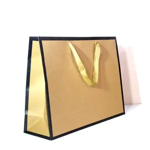 Custom Large Premium Eco-Friendly Kraft Paper Bags For Clothing Product Packaging Solution