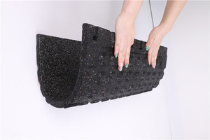 Tapis <span class=keywords><strong>de</strong></span> fitness en <span class=keywords><strong>caoutchouc</strong></span> pour la réduction des chocs - Product Image 4