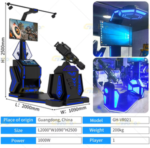 Máquina de Juego de Disparos <span class=keywords><strong>VR</strong></span> Gatling con Pantalla LCD HD de 42 Pulgadas, <span class=keywords><strong>18</strong></span> <span class=keywords><strong>Juegos</strong></span> Clásicos, Uso en Interiores, 1 Jugador - Product Image 5