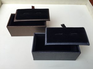 Factory Direct Custom Logo Men Cufflink Gift Box Luxury Velvet Lining Cuff Links <b>Packaging</b> Box For Daily Business Gentleman - Product Image 1
