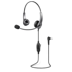 RHS-0219A-M1/2E/SC Lightweight Broadcast 2 Way Communications Headphones Ear Muffs Headset