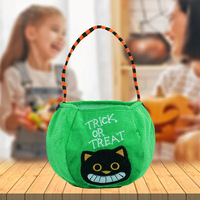 Panier à bonbons Halloween Trick Or Treat pour garçons et filles Citrouille Araignée Vampire Seau à bonbons multicolore Sacs à bonbons pour enfants