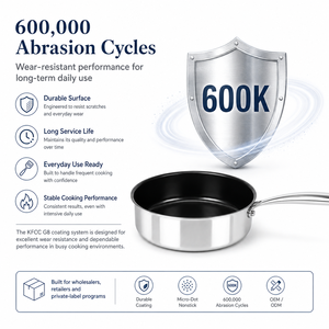 Sartén Antiadherente de Acero Inoxidable con Revestimiento Cerámico G8 <span class=keywords><strong>Micro</strong></span> Dot, Utensilios de Cocina con Superficie <span class=keywords><strong>Micro</strong></span> Dot, Sartén Profunda para Freír - Product Image 2