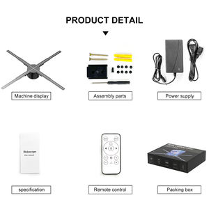 Ventilador Holográfico 3D <span class=keywords><strong>de</strong></span> 62 cm con Wifi, Bluetooth y Alta Definición, Suministro <span class=keywords><strong>de</strong></span> Fábrica <span class=keywords><strong>de</strong></span> Aplicaciones <span class=keywords><strong>de</strong></span> Edición 3D, con Biblioteca <span class=keywords><strong>de</strong></span> <span class=keywords><strong>Videos</strong></span> Gratuita - Product Image 6