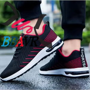 Zapatillas Deportivas Casuales para Hombre, Planas, con Amortiguación, Transpirables, Ligeras, con Suela de Plástico y Parte Superior de Tela Tejida - Product Image 5