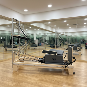 Reformer de Pilates professionnel en bois d'érable avec tour complète et ensemble complet d'équipement de yoga pour studio - Product Image 3