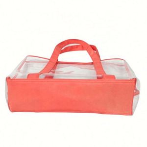 Sac fourre-tout en PVC transparent avec logo personnalisé, étanche, idéal pour la plage ou le shopping – Vente chaude - Product Image 5