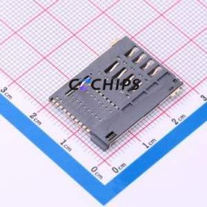 ZX-SIM-481.85J-6.2 SIM Card Connector SMD Connector Self-Return Type Mini SIM Card Card Holder 1.85mm - Product Image 2